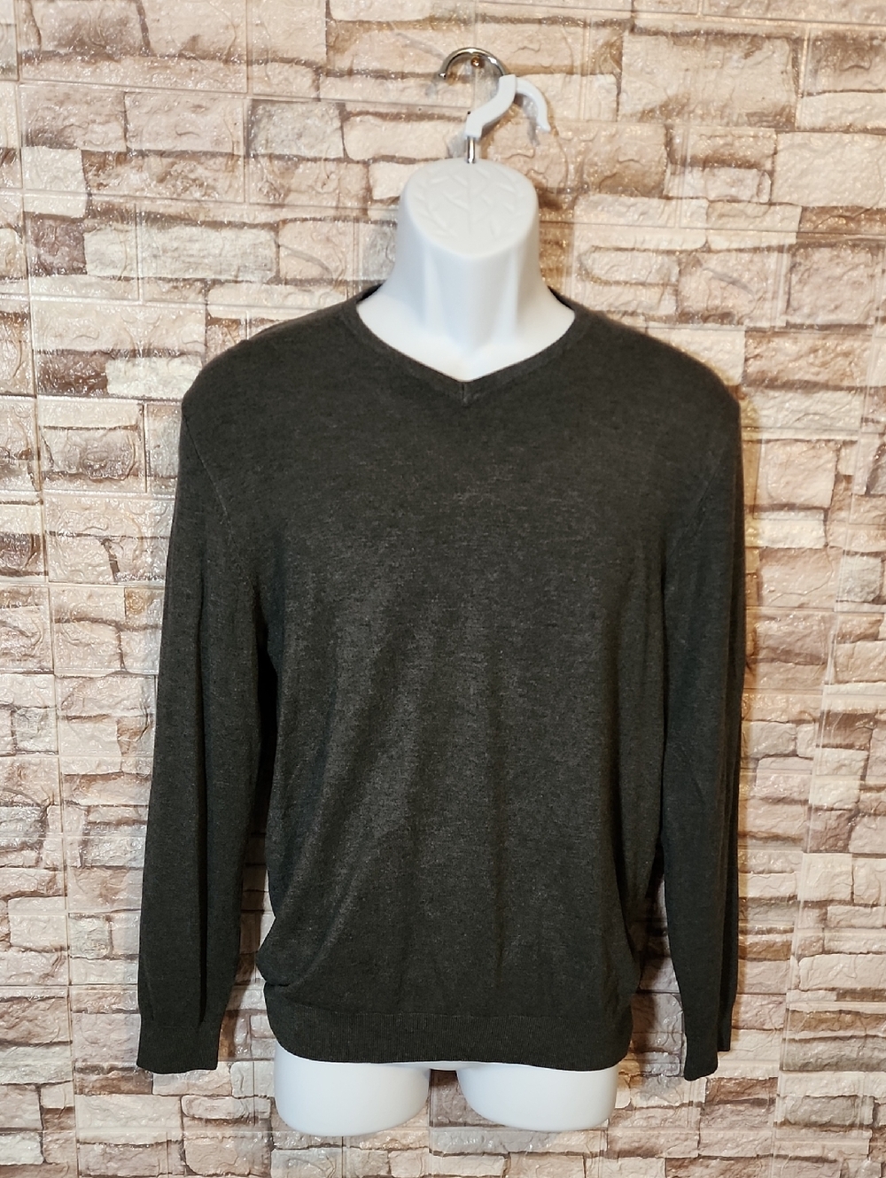 Zara Dark Gray V - Neck Sweater